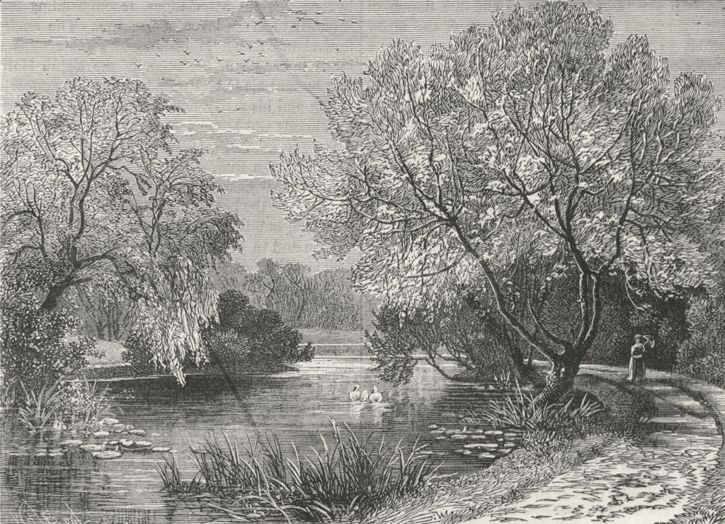 LONDON. Regent's Park. Botanical Gdns  1880 old antique vintage print picture